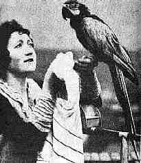 [woman with parrot]